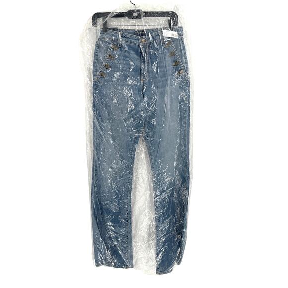 Ramy Brook Women's Light Wash Helena High-Rise Flare Jeans Size 28 - Picture 3 of 14